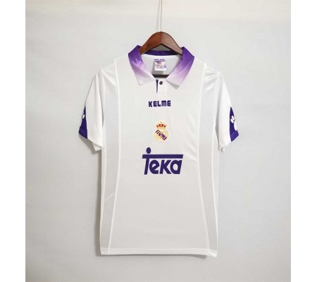 Real Madrid 97/98 Home White Soccer Jersey